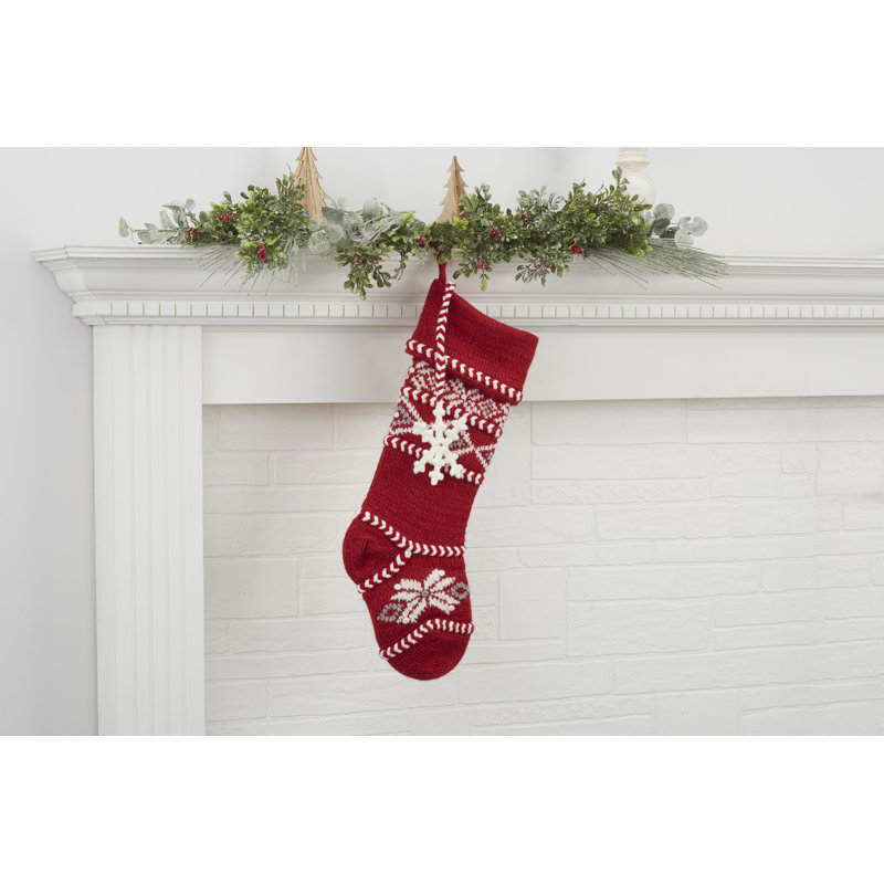 Fair Isle Personalized Christmas Knit Stocking