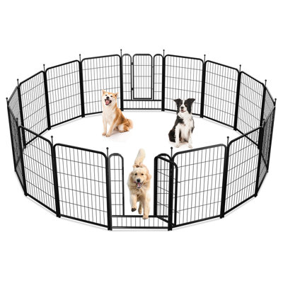 40"" Tall 16 Panels Heavy Duty Pet Pen Dog Playpen -  Toocapro, WFLXYG44423