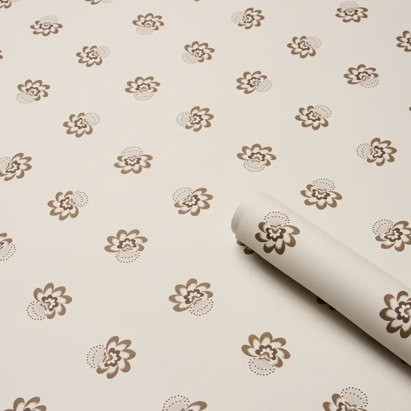 Papier peint floral Auclair, Bleu