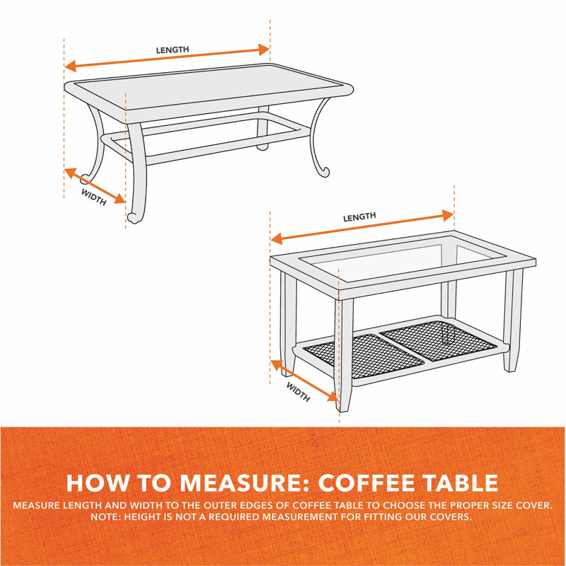 Beige Weather-Resistant Patio Ottoman and Coffee Table Cover