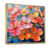 Toile avec cadre flottant or
