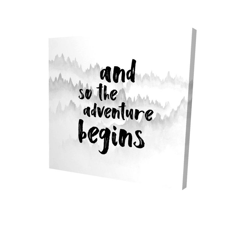 Toile White Mountains | And And the Adventure Begins Decor