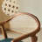 Rattan solid wood dining table set-106445356