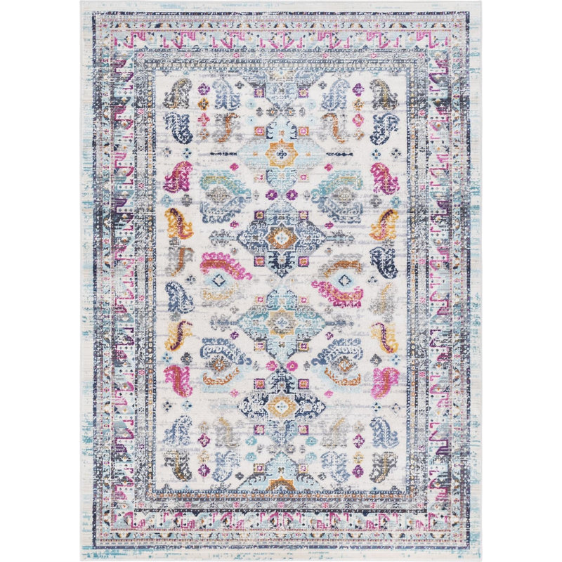 Oriental Indoor Rug, Rectangle 4'1" x 5'11"