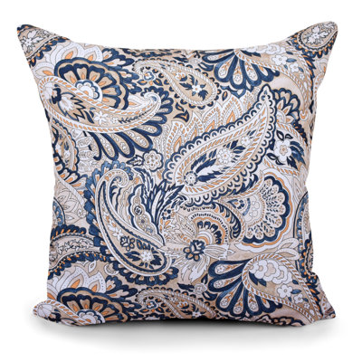 Floral Outdoor Reversible Throw Pillow