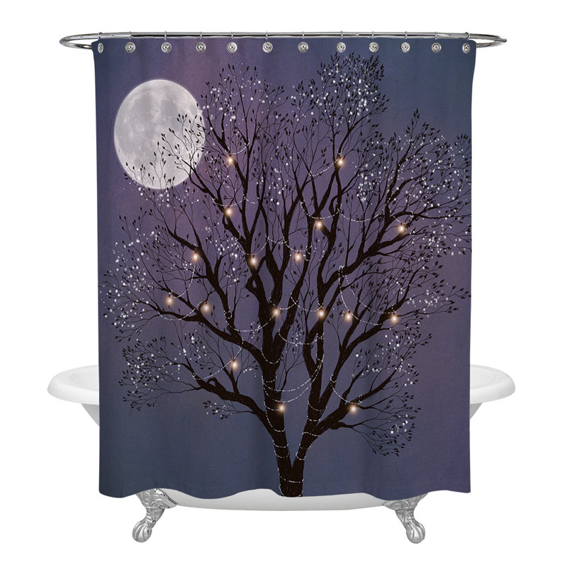 Hud Shower Curtain, 83" H x 70" W