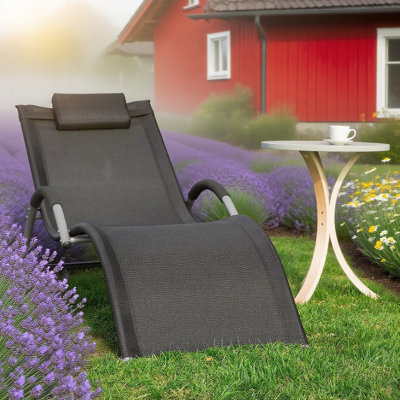 Long Single Chaise with Cushions