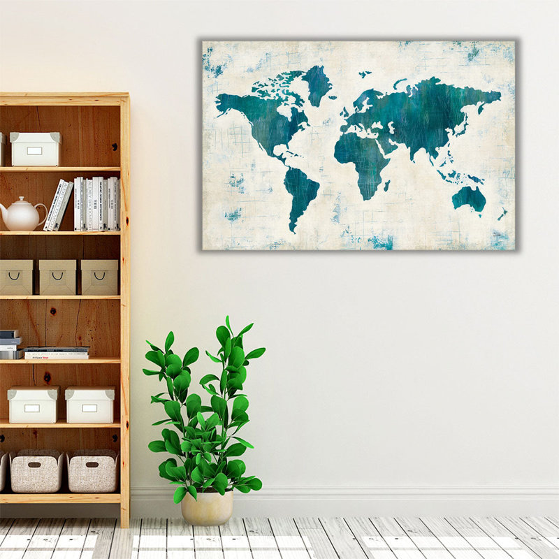 Discover the World - Canvas Print Wall Art, H 24 po x l 36 po