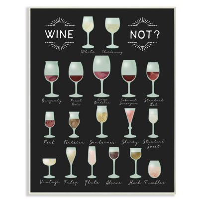 " Wine Not Chart Infographic Kitchen Home Design " Graphic Art Print