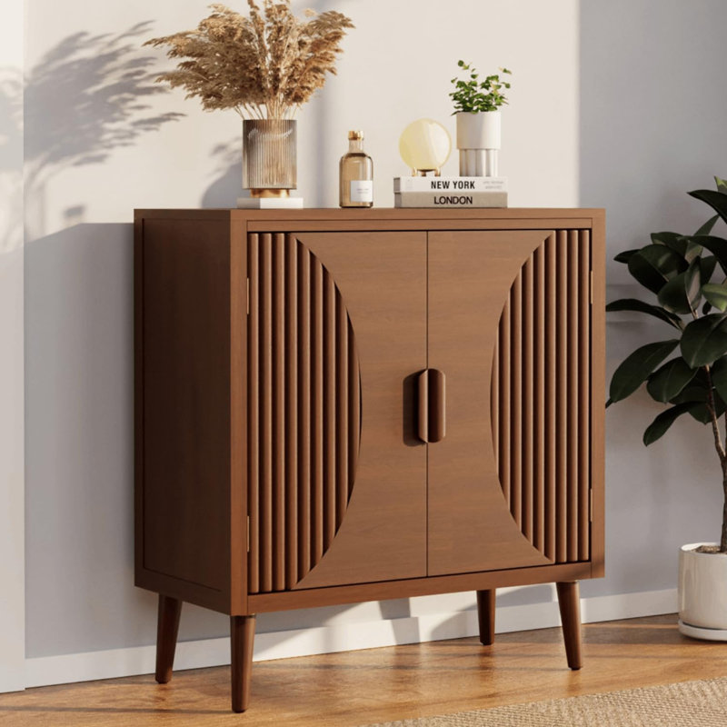 Armoire d'appoint moderne en panneau de fibres à densité moyenne