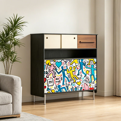 French Retro Style Accent Cabinet