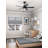 44" Erling 5 - Blade Ceiling Fan with LED Light Kit and Pull Chain-83988963