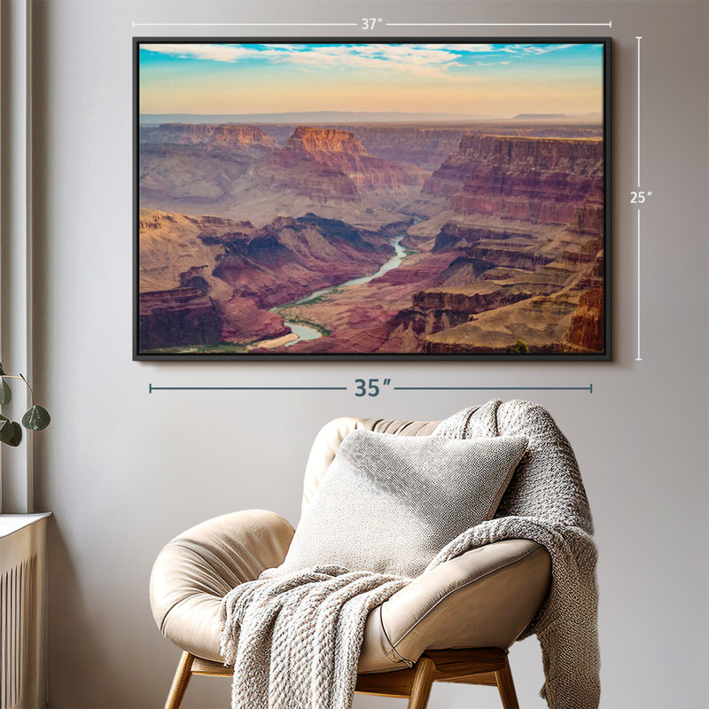 Impression sur toile Colorado River Sunrise, H 25 po x l 37 po