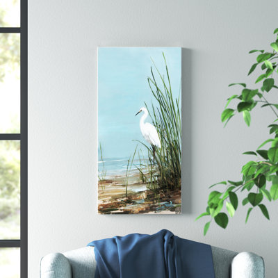 Aigrette blanche - impression sur toile tendue