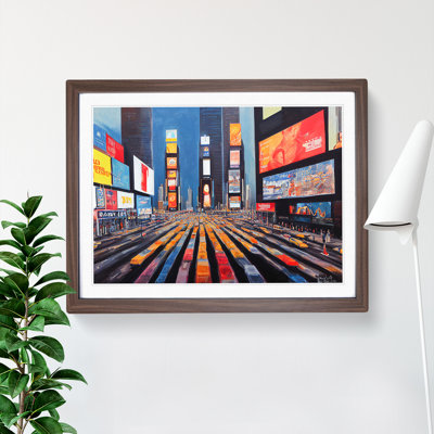 New York City Times Square Vol.4 1 Piece Single Picture Frame Wall Art