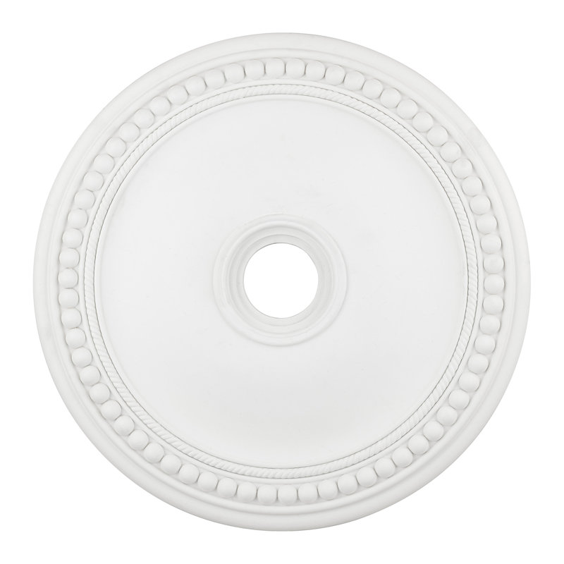 Médaillon Cavandale, H 2,5 po, Blanc
