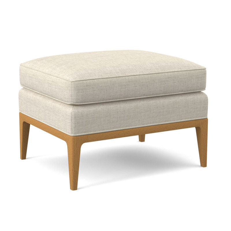 Repose-pieds rectangulaire 28 po Claxton, ambre, Neige Polly