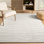Abani Rugs NOM200A Textured Linear Cream Area Rug