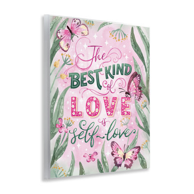 Art mural inspirant «Self Love is Best», design par Vanessa Stoilova