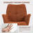 Modern Metal Frame Upholstered Swivel Dining chair-333280620