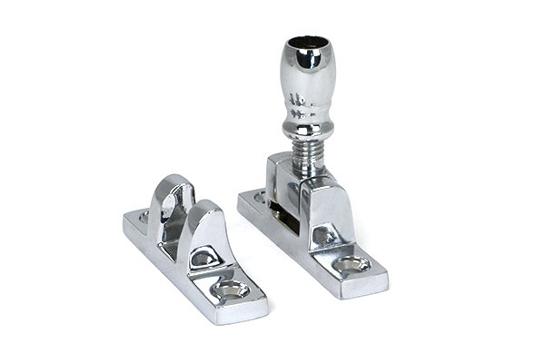Mushroom Brighton Fastener - Narrow (Square), Polished Chrome