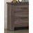Soma 24 Inch Rustic 2 Drawer Nightstand, Sleek Metal Bar Handles-2085420043