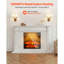 Foyer électrique encastrable 18 po avec télécommande encastrable 18 000 BTU noir-1765351484