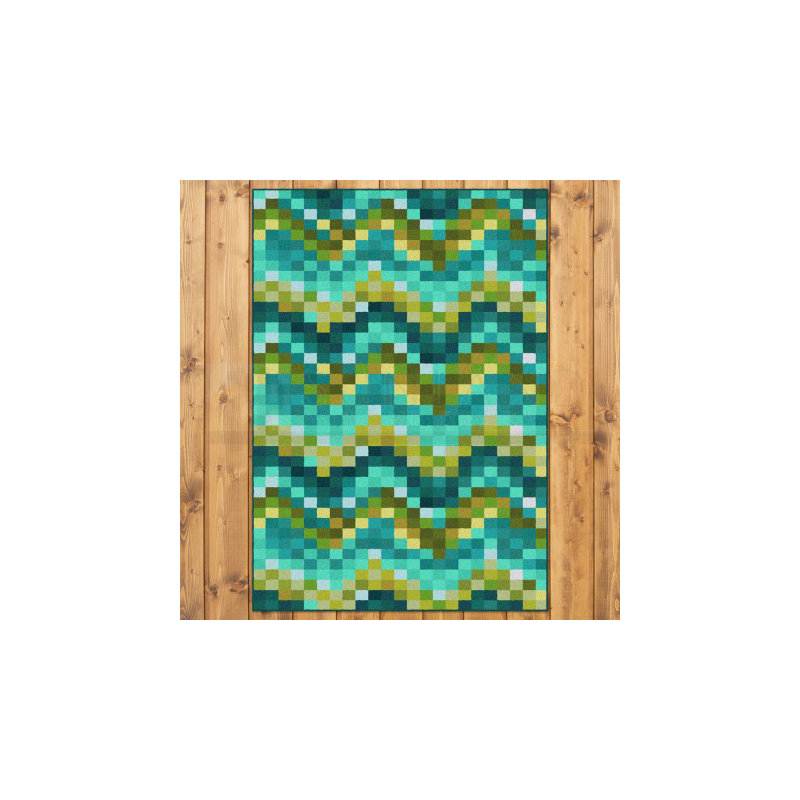 Georgeson Chevron Indoor Rug, Rectangle 7'8" x 10'9"
