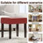 Tabouret de repose-pieds en cuir synthétique Norena-1823498995