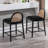 Modern Bar Stools Upholstered Counter Stools With Rattan Backrests And Wood Legs Kitchen Stools For Island Set of 4-1814217091-1814217090