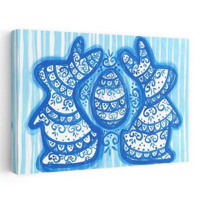 Motif de lapins de Pâques à motifs