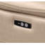 Canapé modulaire en U en cuir véritable 4 pièces beige avec appuis-tête réglables - disposition ouverte-130816477