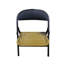 Ensemble de 4 chaises pliantes en rotin polyvalentes, parfaites pour une utilisation intérieure et extérieure avec une structure en acier durable et un design tissé élégant