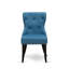 Cet ensemble de salle à manger 9 pièces se compose d'une table moderne et de 8 chaises de salle à manger en tissu de lin bleu avec dossier capitonné - Finition sable-1080670639-1080670638-1101137366