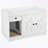 Cat Litter Box Enclosure with Cat Litter Mat and Storage Drawer Side Table