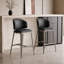 Chaise d'appoint noire et brune à dossier solide (ensemble de 6)-98180306-98180319