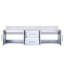 Meuble-lavabo double 72 po X P 22 po D, avec plateau en marbre de Carrare-117843886