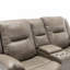 Fauteuil inclinable de cinéma maison 2 places avec une bande lumineuse DEL, deux porte-gobelets et une boîte de rangement-1366282266