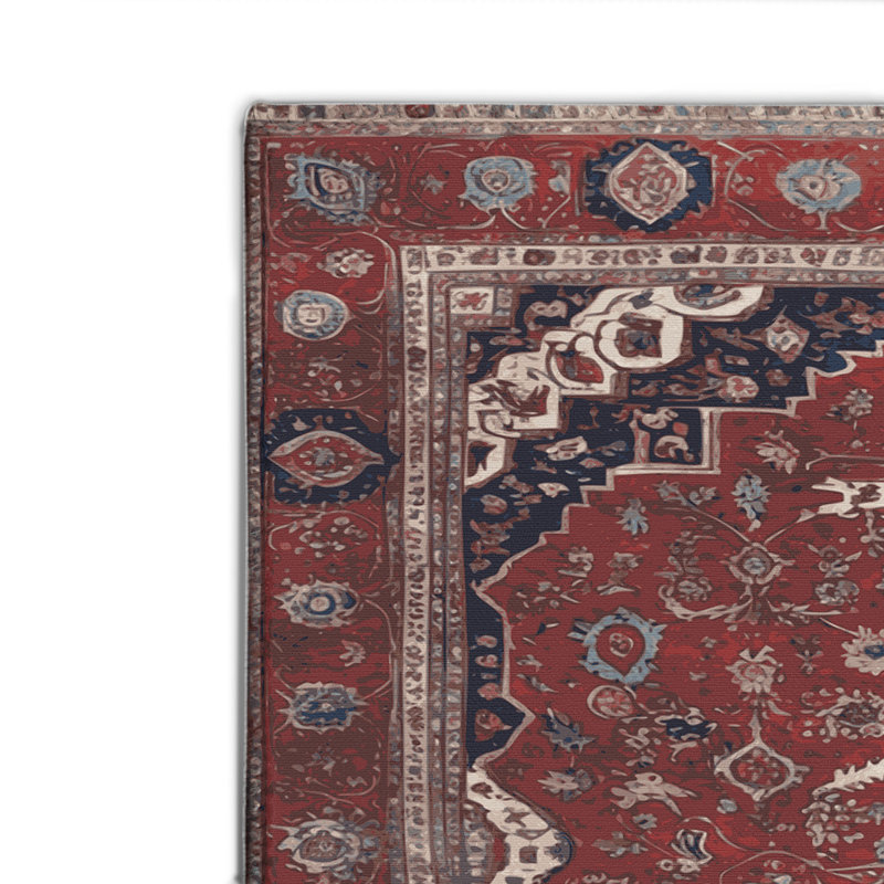 Tapis d'intérieur et d'extérieur brun Persian, Rectangle 4pi x 6 pi