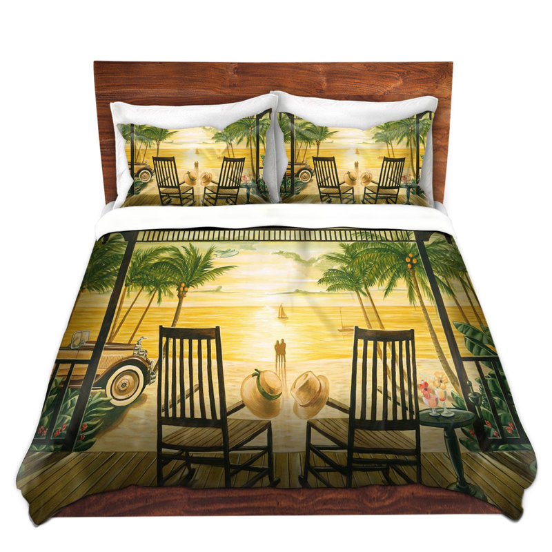 Ensemble de housse de couette en microfibre DiaNoche par Mark Watts - Sunset Serenade