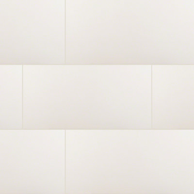 Carrelage de sol et de mur en porcelaine mat 12 po x 24 po Segment Blanc