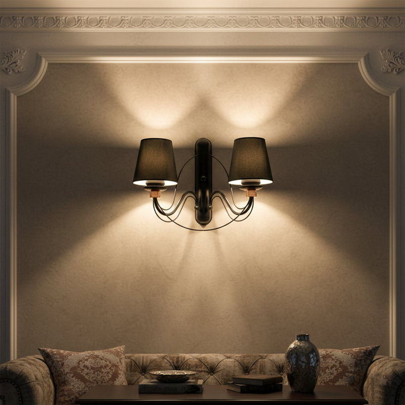Fairmont 2-Light Classic Fabric Wall Sconce