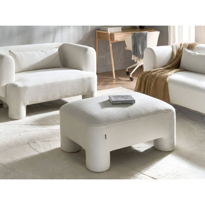 Taquil 100cm Wide Rectangle Solid Colour Standard Ottoman
