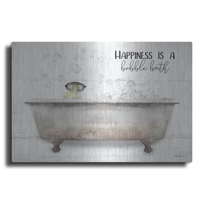 Trinx «Happiness Bubble Bath» par Lori Deiter, art mural en métal
