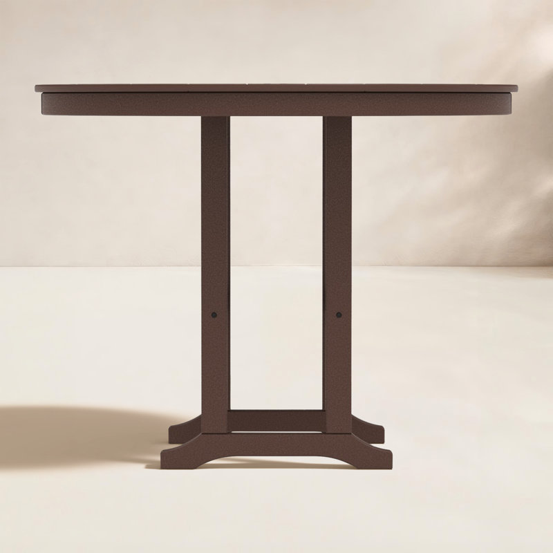 Table de comptoir POLYWOOD, Acajou, 48 po
