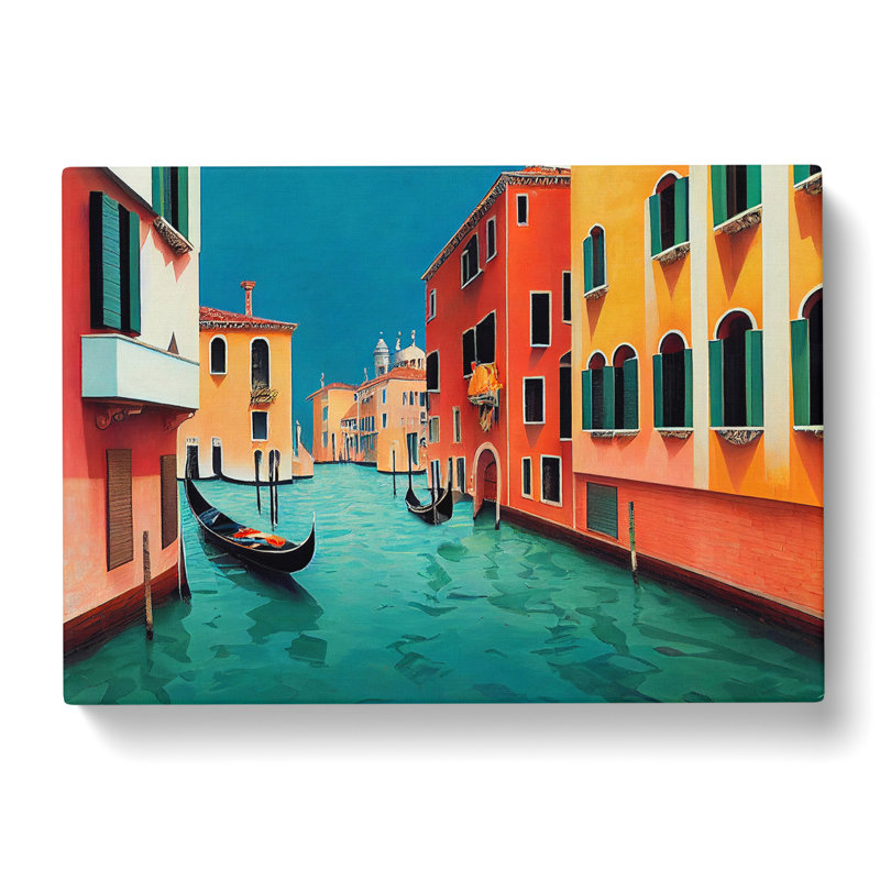 Modern Venice Canal Vol.2 - Wrapped Canvas, 35cm H x 50cm W x 3cm D