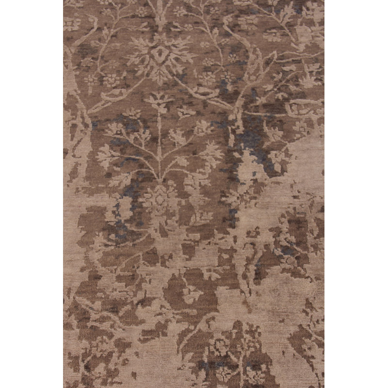 Hundley Wool Floral Area Rug, Rectangle 9' x 12'