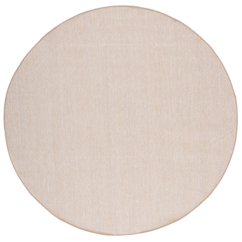 Tapis beige Sisal Performance 104, Rond 6 pi 7 po