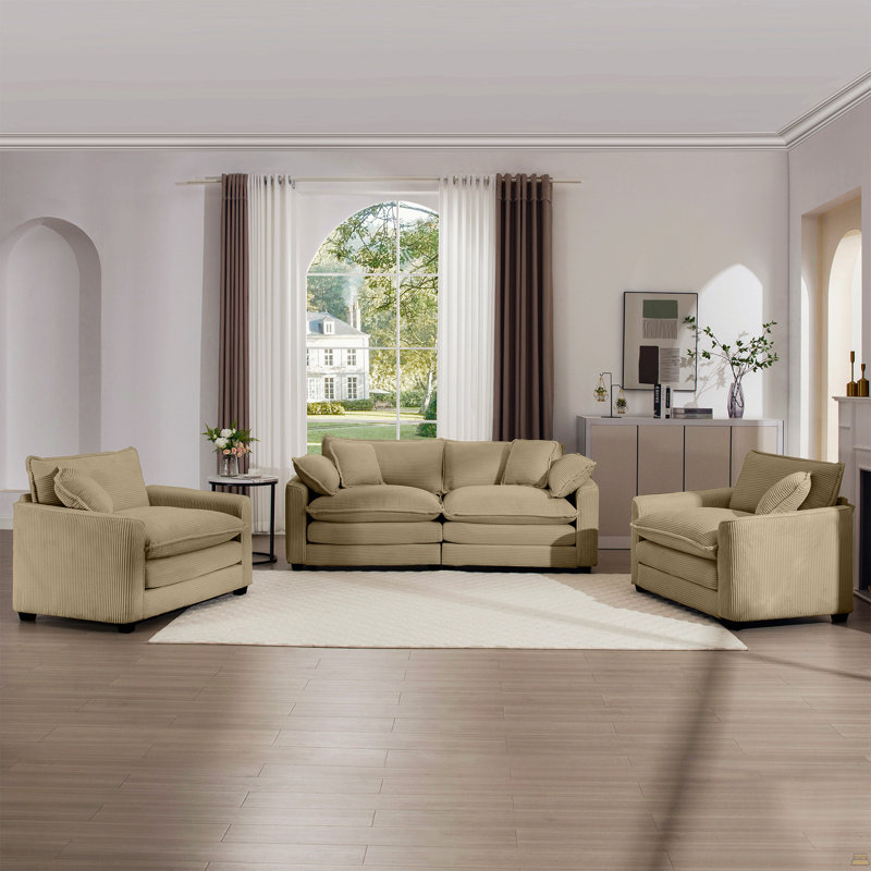 Ensemble de canapé chaleureux et confortable, Tanné