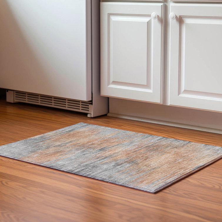 Premium Machine Washable Prisco Salmon Rug